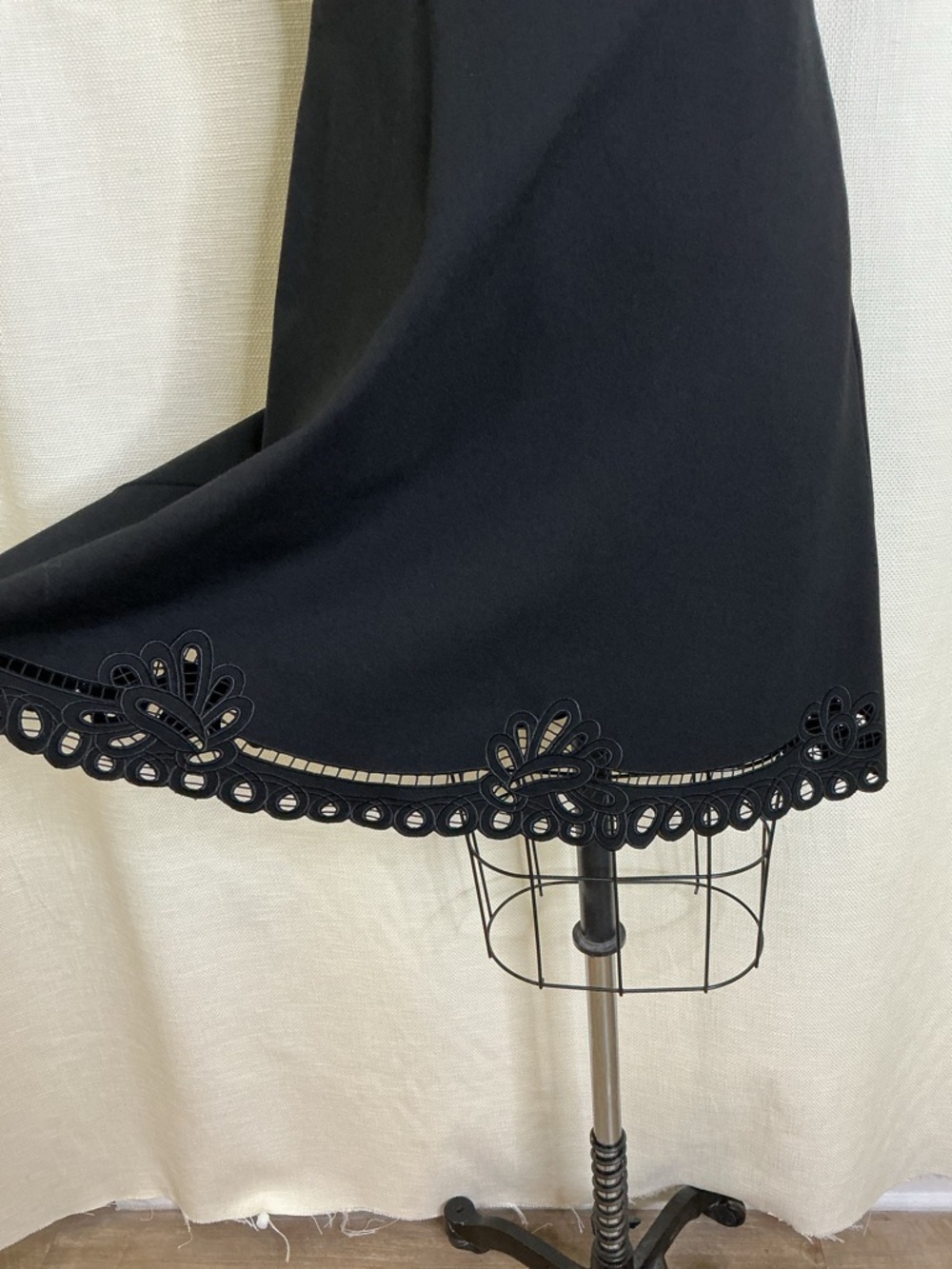 Ted Baker Black Lace Fit Flare Dress Size 3 Elegant Cocktail Party Mini Chic - Picture 4 of 10